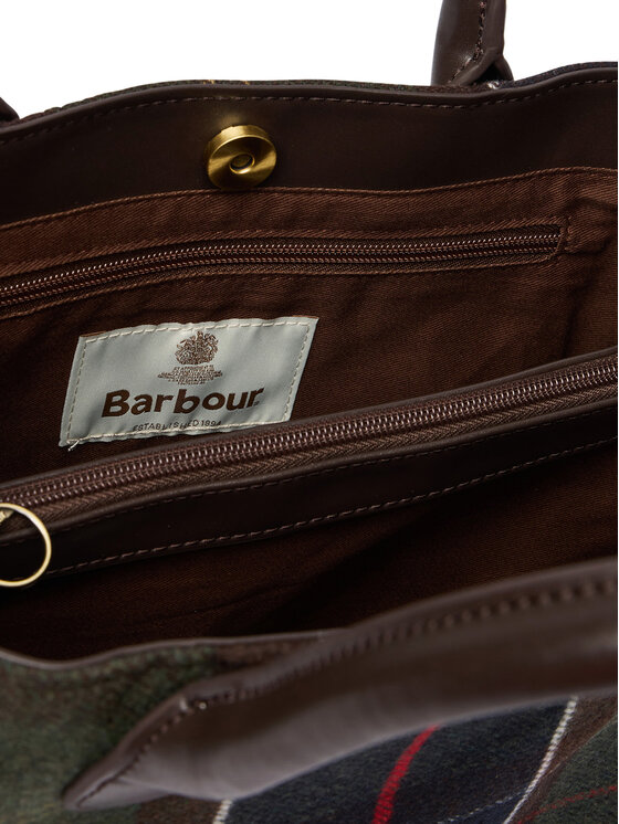 Barbour Barbour Дамска чанта Barbour Barrhill Tartan Tote Bag LBA0423OL91 Кафяв