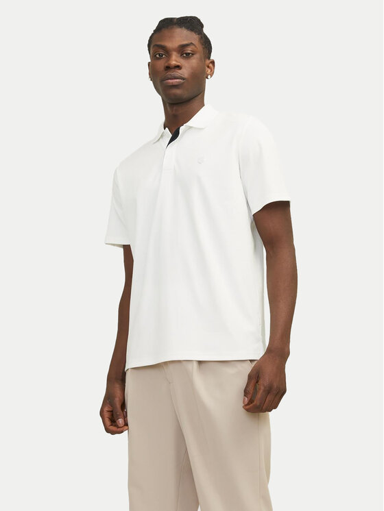 Jack & Jones Jack & Jones Polokošile Crodney 12251180 Bílá Regular Fit