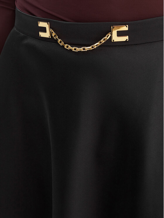 Elisabetta Franchi Elisabetta Franchi Fustă midi GO-156-61E2-V320 Negru Regular Fit