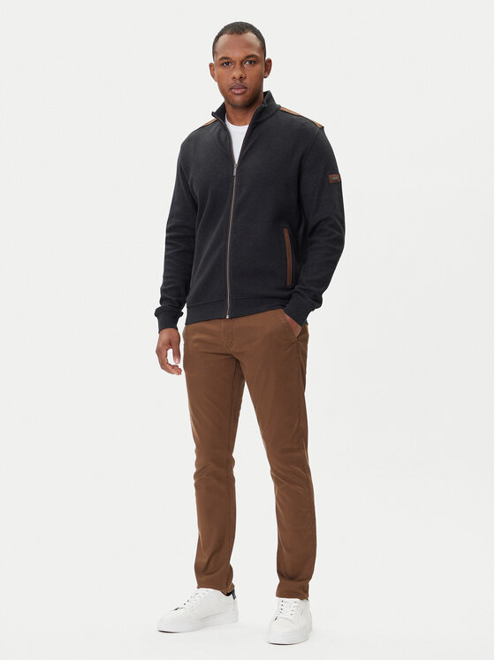 Bugatti Bugatti Sweatshirt 8700-85050D Grau Regular Fit