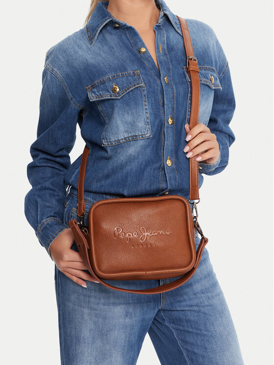 Pepe Jeans Pepe Jeans Kabelka Bassy Code PL0300004 Hnedá