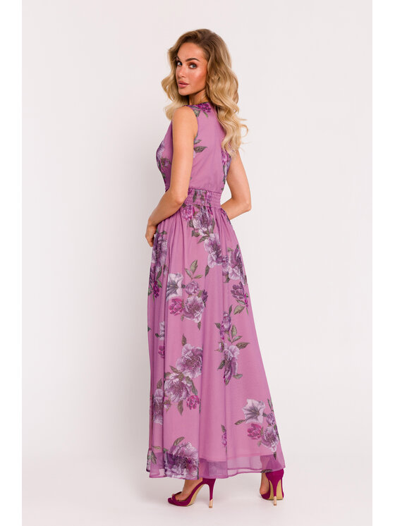 Made of Emotion Made of Emotion Sukienka koktajlowa M781 Różowy Generous Fit