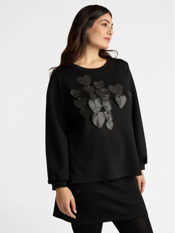 Fiorella Rubino Fiorella Rubino Felpa G905L008443N033 Nero Regular Fit