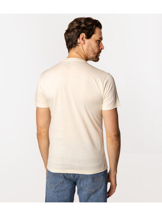 Lee Cooper Lee Cooper T-Shirt BON VOYAGE 1145 Beżowy Slim Fit