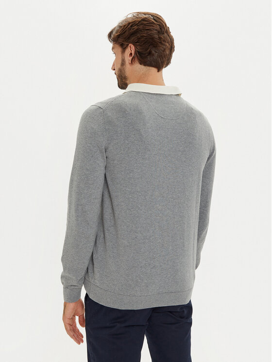 s.Oliver s.Oliver Megztinis 2143173 Pilka Regular Fit