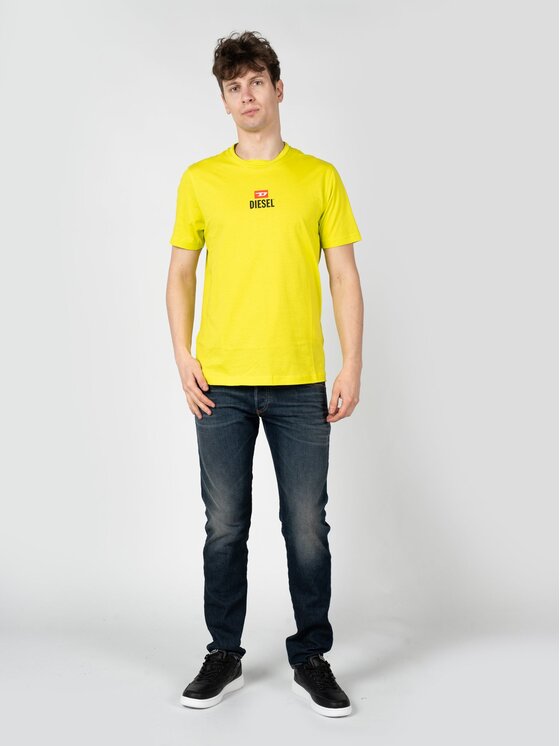 Diesel Diesel T-shirt A11184-RGRAI-5JE Giallo Regular Fit