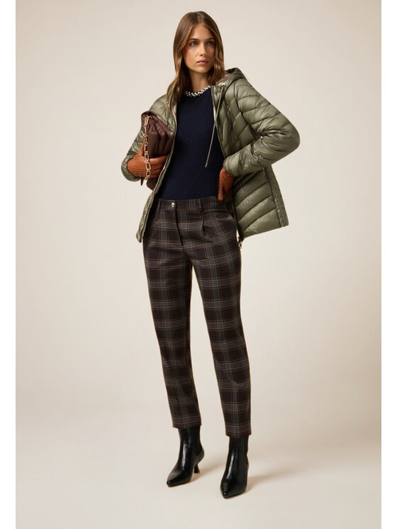 Oltre Oltre Giubbotto piumino F609R001425N035 Verde Slim Fit