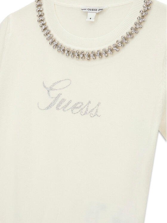 Guess Guess Sveter J6RR14 Z2NQ2 Écru Regular Fit