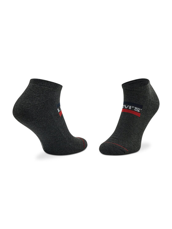 Levi's® Levi's® Σετ 2 ζευγάρια κοντές κάλτσες unisex 701219507 Μαύρο