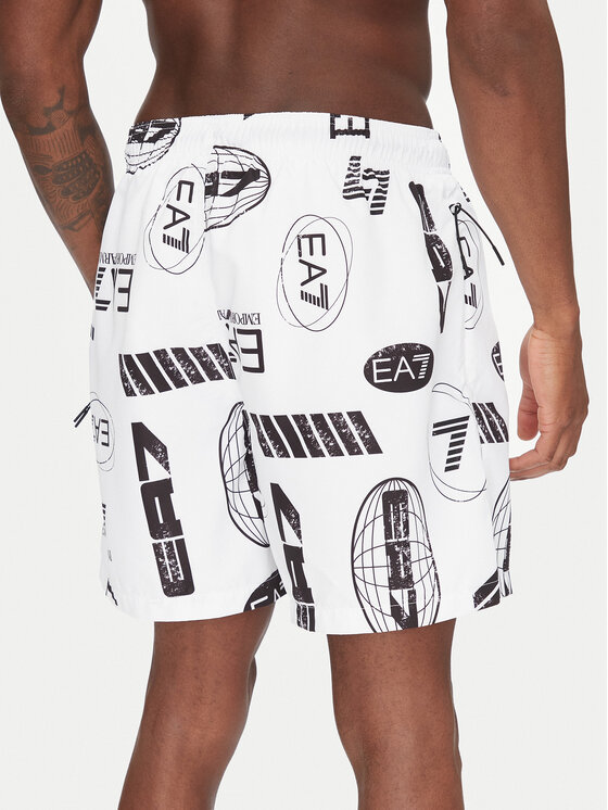 EA7 Emporio Armani EA7 Emporio Armani Badeshorts 7M000520 AF13069 F0043 Weiß Regular Fit