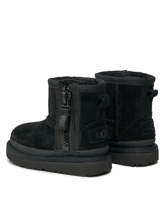 Ugg Ugg Čizme za snijeg T Classic Mini Ziper Tape Logo 1143699T Crna