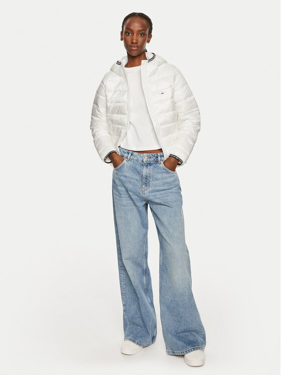 Tommy Jeans Tommy Jeans Zimné bundy Tape DW0DW18308 Biela Regular Fit