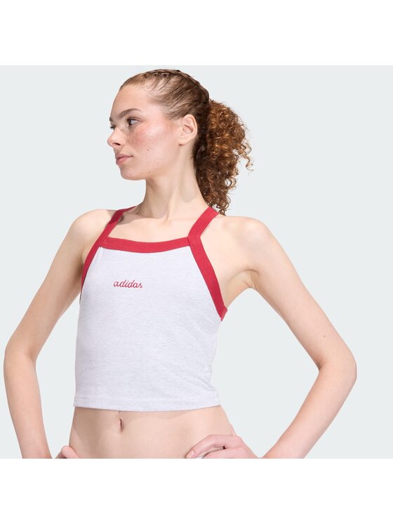 adidas adidas Τοπ 158661 Γκρι Slim Fit