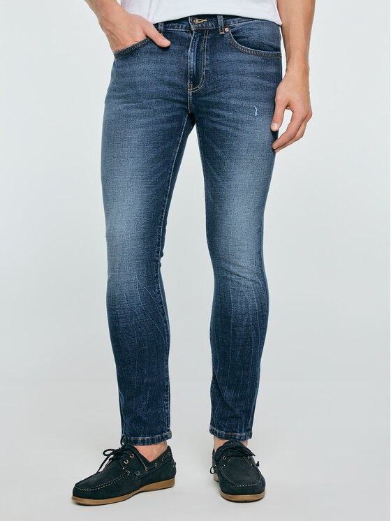 BIG STAR BIG STAR Jeansy OWEN Niebieski Skinny Fit