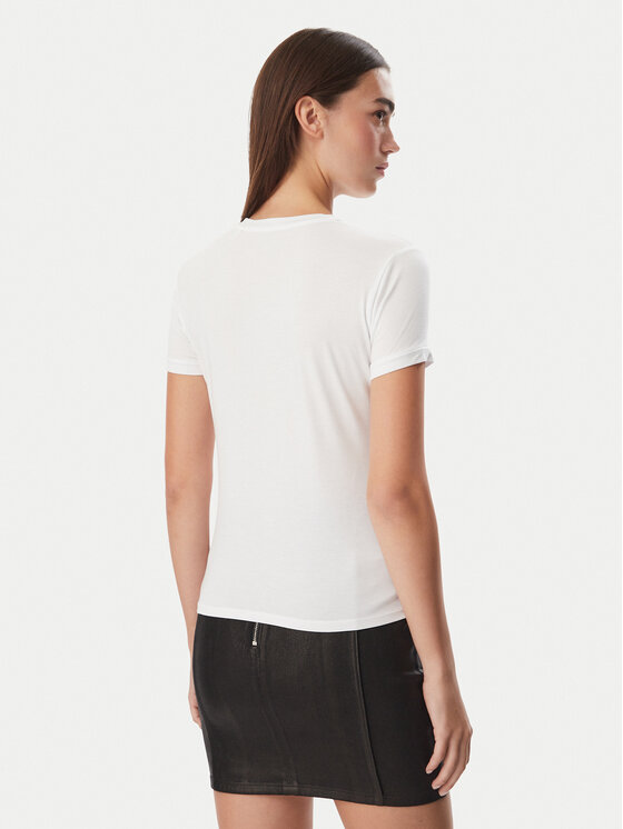 Guess Guess T-Shirt W6YI12 K3751 Biały Slim Fit