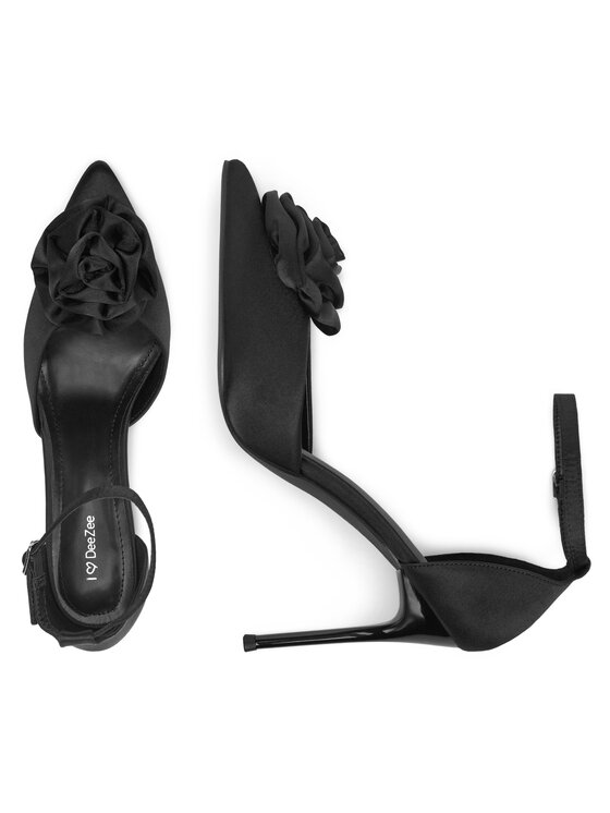 DeeZee DeeZee Pantofi cu toc subțire GD232451 Negru