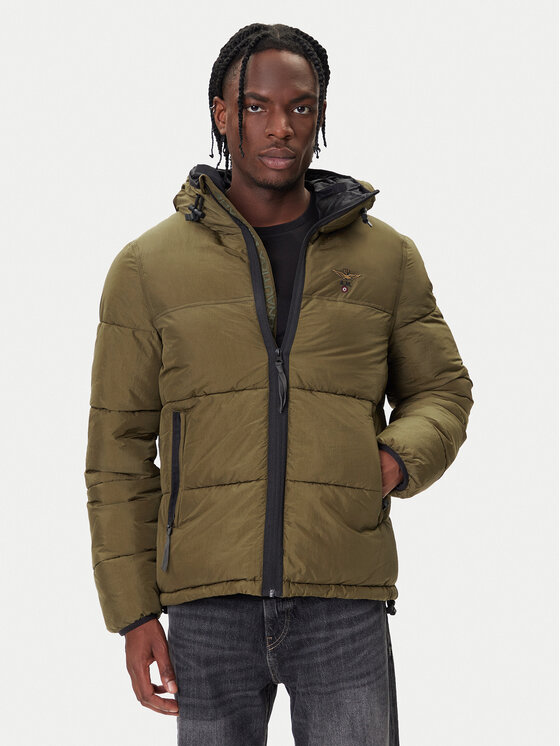 Aeronautica Militare Aeronautica Militare Geacă de iarnă 252AB3025UCT04214 Verde Regular Fit