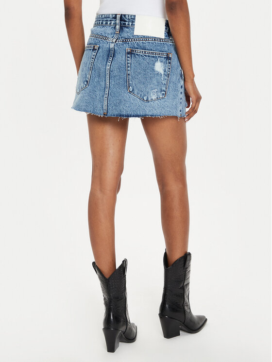 One Teaspoon One Teaspoon Fustă de blugi 26411 Albastru Slim Fit