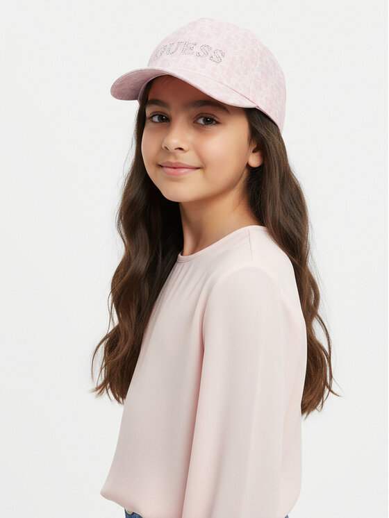 Guess Guess Kepurė su snapeliu J5RZ38 WO080 Rožinė