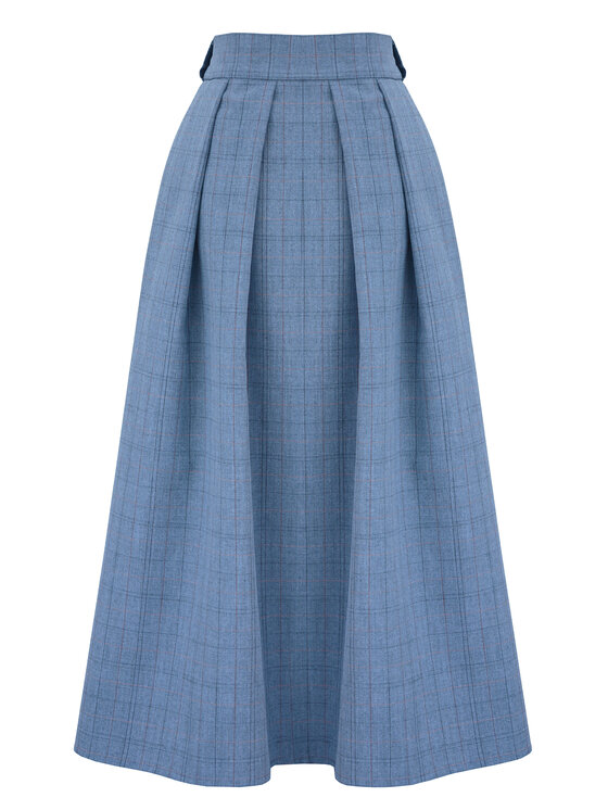 Kasia Zapała Kasia Zapała Spódnica midi Dolores Szary Slim Fit
