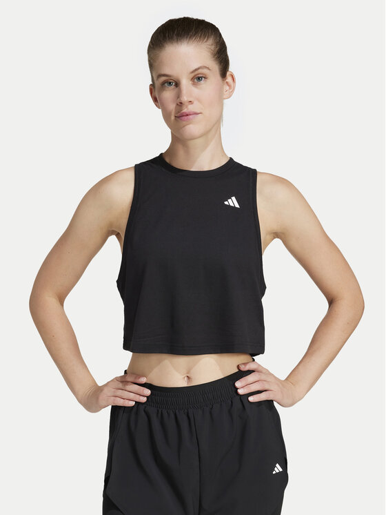adidas Funkčné tričko Train Essentials Boxy Workout JF1025 Čierna Regular Fit