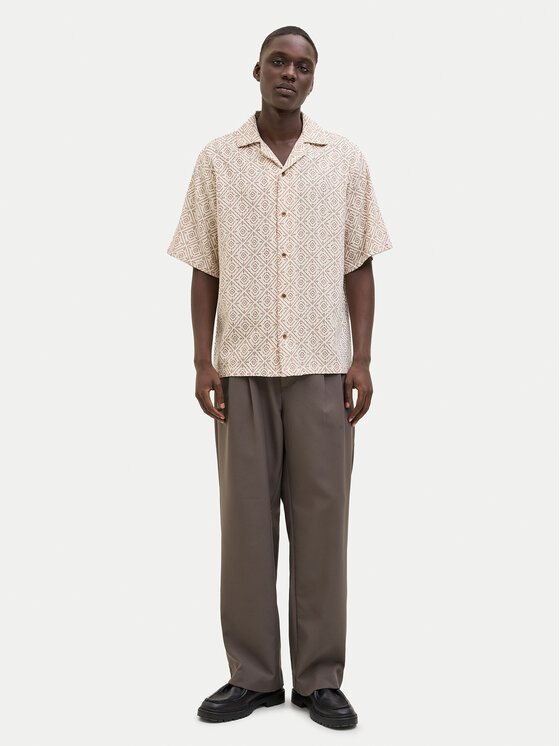 Jack&Jones Jack&Jones Cămașă Bluvincent 12273289 Bej Relaxed Fit