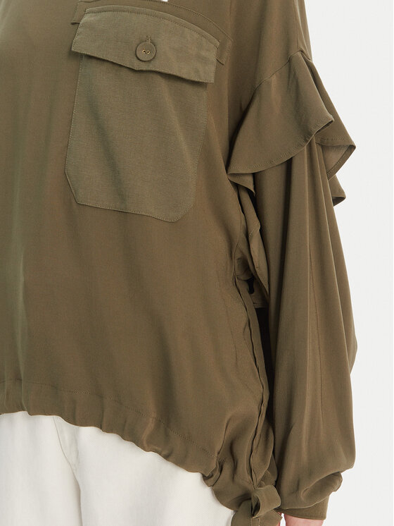 TWINSET TWINSET Blúz 211TT2163 Zöld Regular Fit