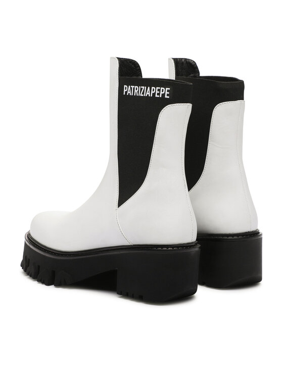 Patrizia Pepe Patrizia Pepe Боти тип челси CY9814/L011-W146 Бял