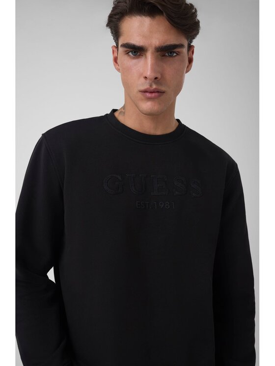 Guess Guess Суитшърт 184982 Черен Classic Fit