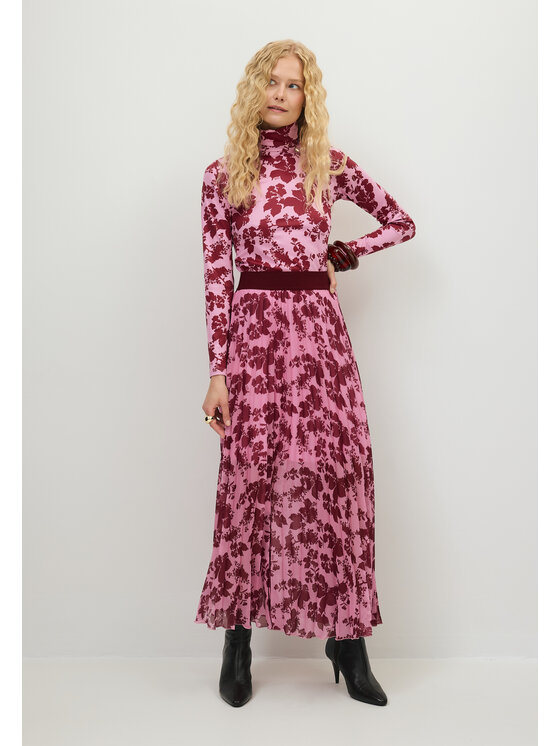 BIZUU BIZUU Mini sukně MINA FLORAL SKIRT Růžová Standard Fit