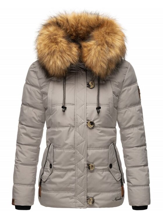 Navahoo Navahoo Kurtka zimowa Zoja Szary Casual Fit
