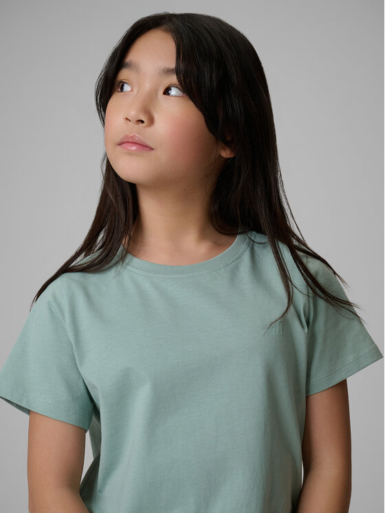 4F 4F T-Shirt BASIC+ Tyrkysová Regular Fit