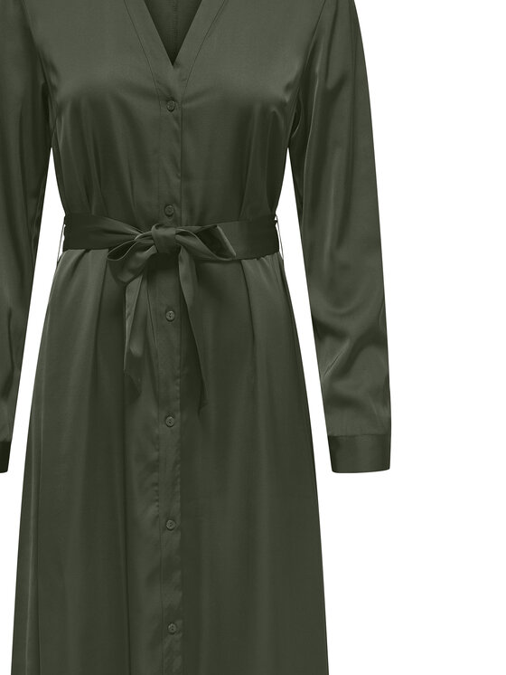 ONLY ONLY Srajčna obleka Mika 15361725 Zelena Regular Fit