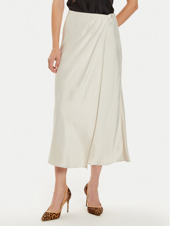 Guess Gonna midi Anastasia W4BD56 WGIG2 Écru Regular Fit, taglia : XXL