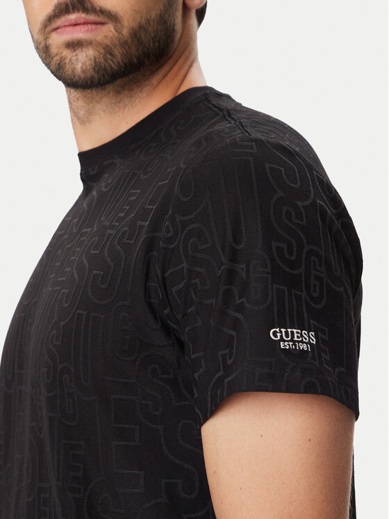 Guess Guess Тишърт M6BI51 K6188 Черен Regular Fit