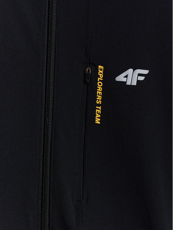 4F 4F Kurtka przejściowa WHEEL & WAVE Czarny Regular Fit