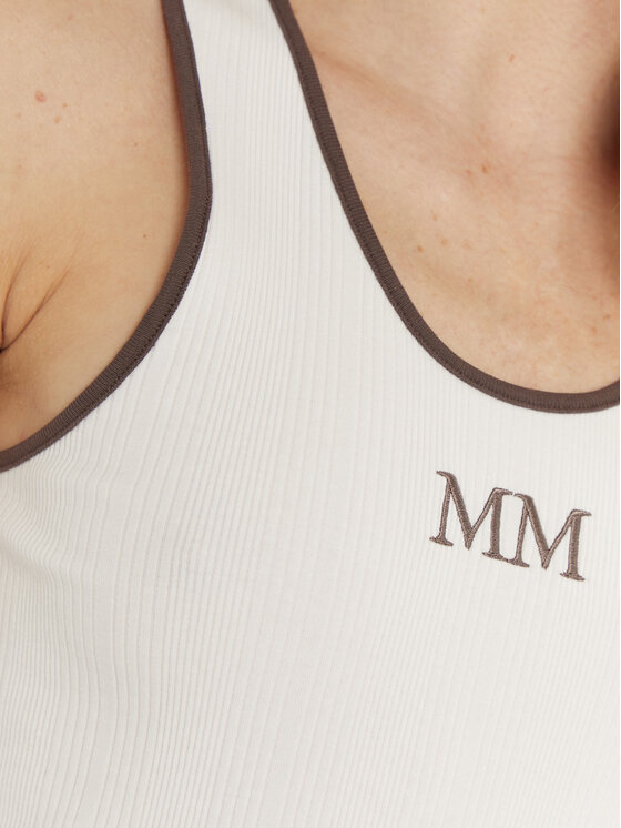 Max Mara Leisure Max Mara Leisure Top Sax 2516941027 Bijela Slim Fit