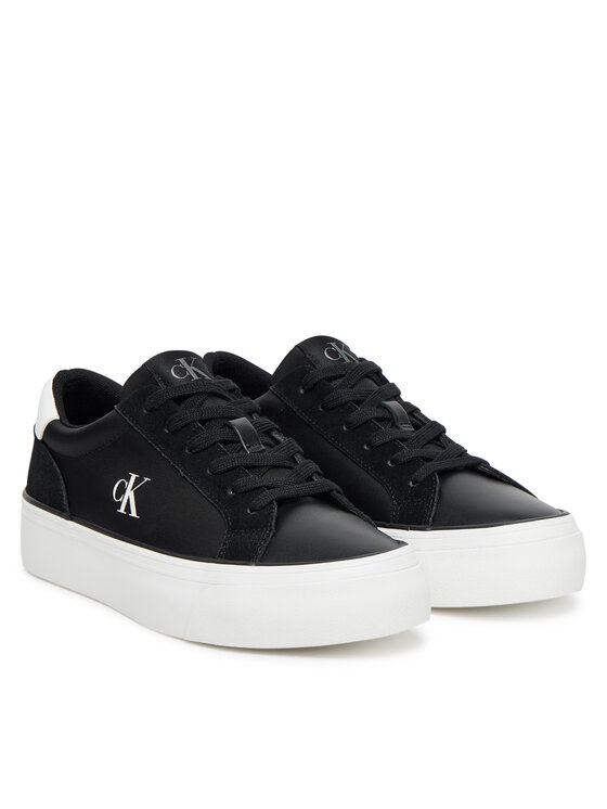 Calvin Klein Jeans Calvin Klein Jeans Sneakersy Vulc Flatform Mg Nylon Mix YW0YW01896 Czarny