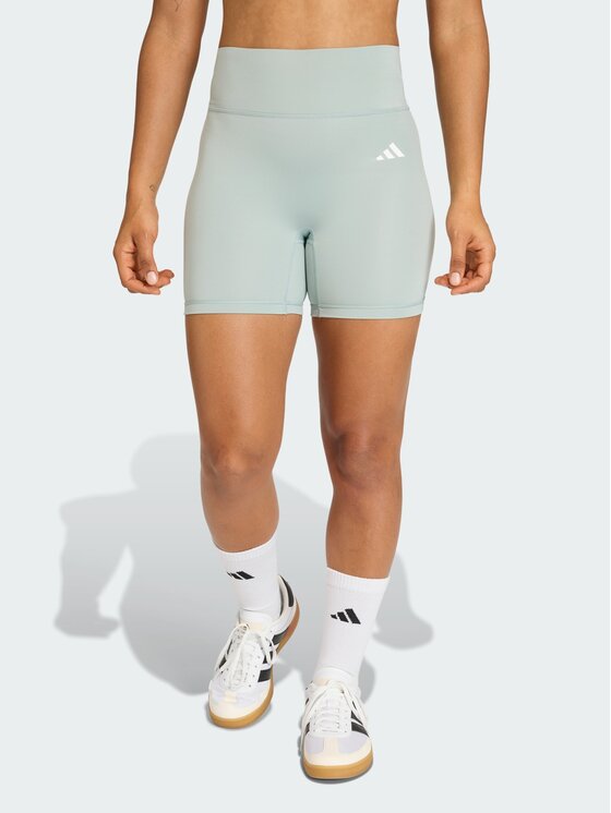 adidas adidas Szorty sportowe Optime Essentials Zielony Fitted Fit