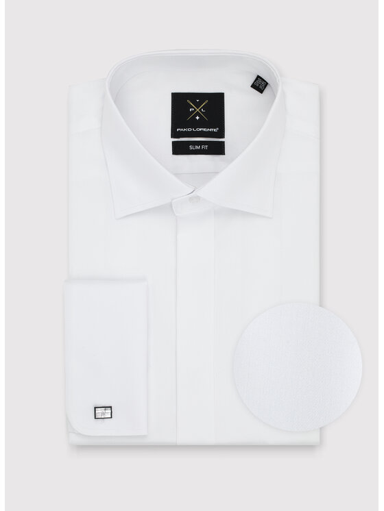 Pako Lorente Pako Lorente Koszula P000B-1X-408 Biały Slim Fit