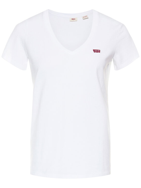 Levi's® Levi's® T-shirt Perfect V-Neck Tee 85341-0002 Bijela Regular Fit
