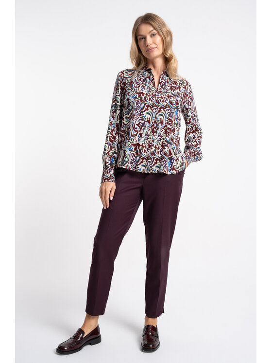 CLICK CLICK Koszula 10-6977 Kolorowy Reglan Fit