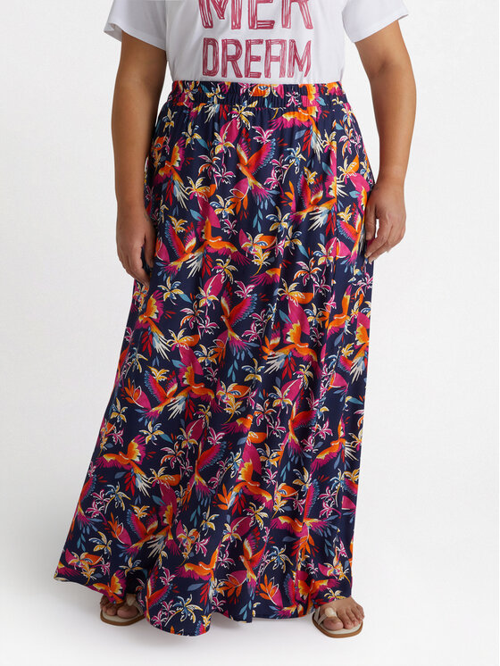 Fiorella Rubino Fiorella Rubino Spódnica maxi 1045L000503N0Z4 Różowy A-Line Fit