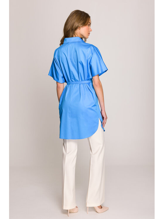 Stylove Stylove Košeľa S402 Modrá Sexy Straight Fit