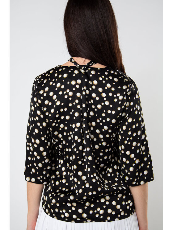 QUIOSQUE QUIOSQUE Halenka KELLY BLOUSE Černá Regular Fit