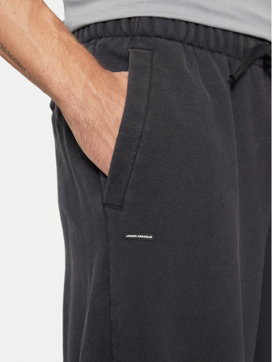 Under Armour Under Armour Spodnie dresowe UA Icon Heavyweight 1386554 Czarny Oversize