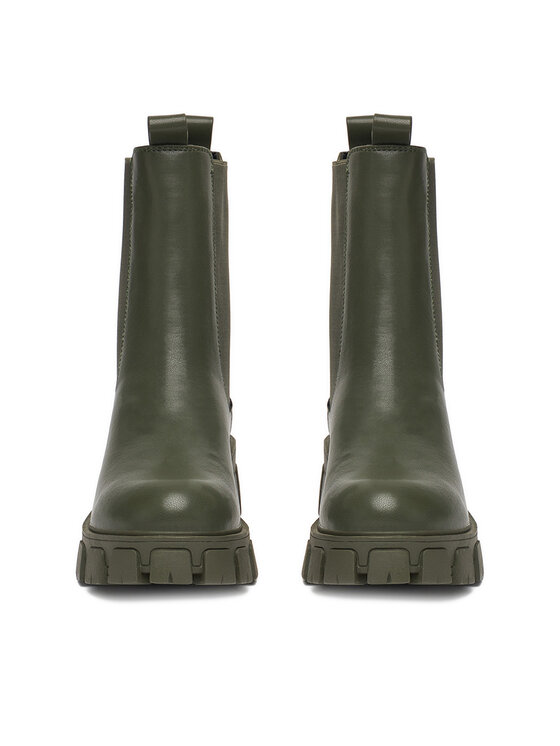 DeeZee DeeZee Kotníková obuv s elastickým prvkem 12837-22 Khaki