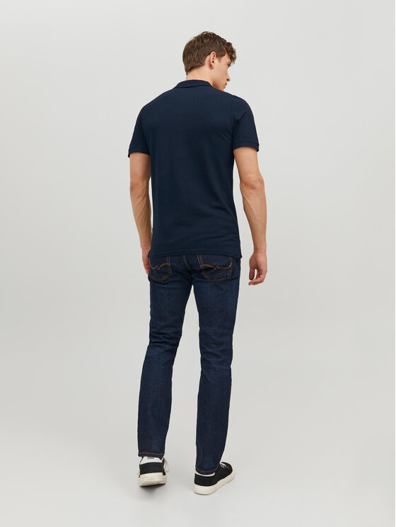 Jack&Jones Jack&Jones Polo majica Basic 12136516 Mornarsko modra Slim Fit