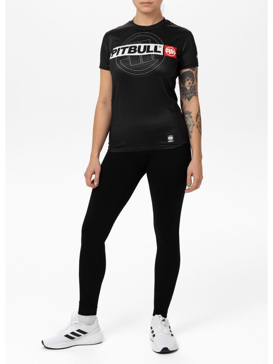 PITBULL PITBULL Koszulka techniczna HILLTOP SPORTS Czarny Regular Fit