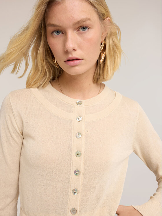 Motivi Motivi Maglione M301W004016N002 Crema Regular Fit